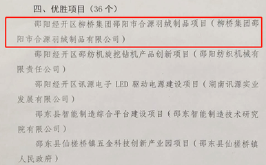 邵陽表彰一批產(chǎn)業(yè)發(fā)展和重點項目建設(shè)先進單位和個人 柳橋集團在列